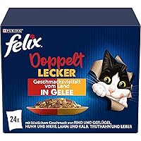 FELIX Ottimo come appare, doppio cibo per gatti bagnato in gelatina