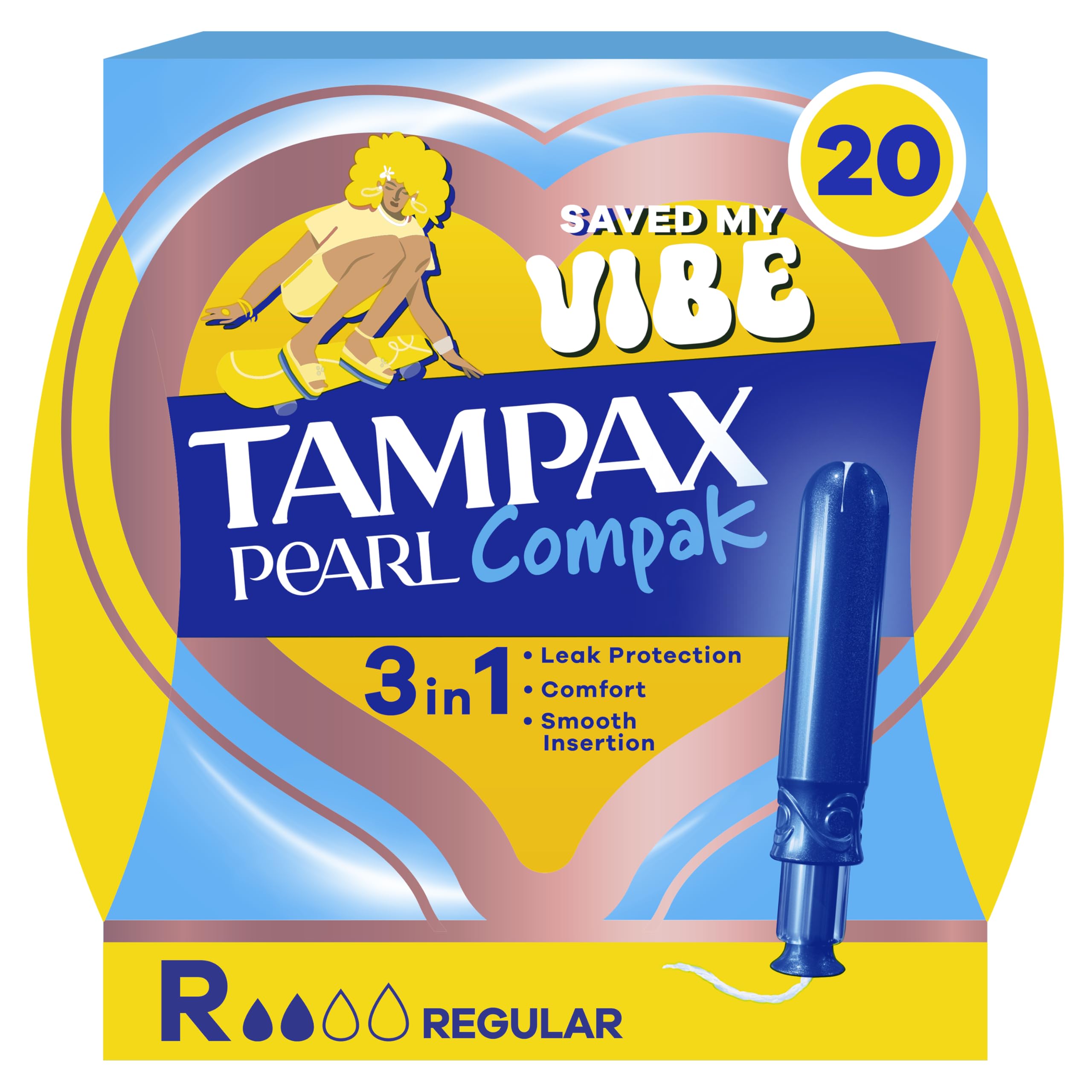Tampax Pearl Compak Regular Tampons 16 Tampons Lloyds Pharmacy