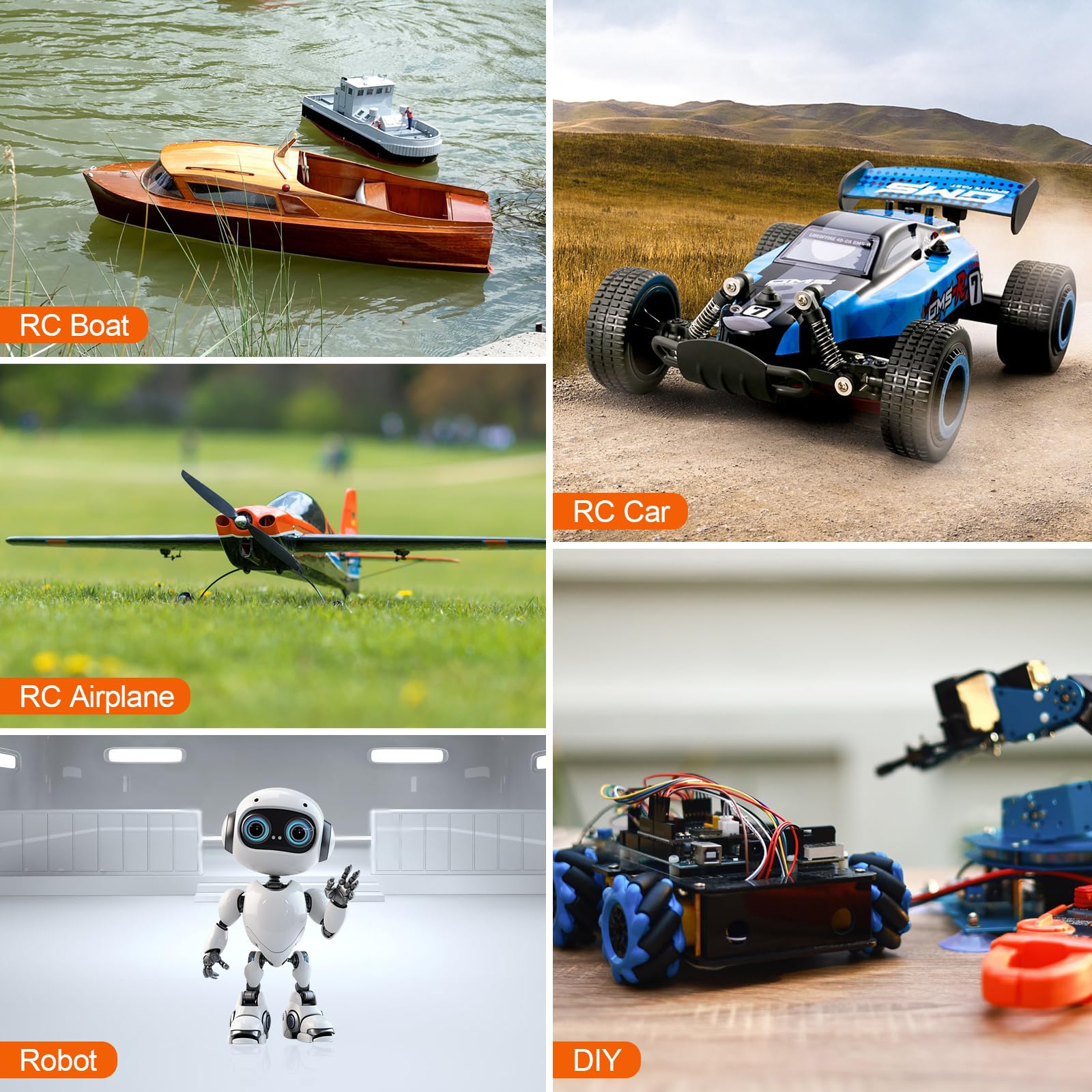 4 piezas de engranajes de metal de 17 g, servo digital de 1,8 kg para avión, robot RC 1/18 1/16, camión, coche, barco, conducto de avión