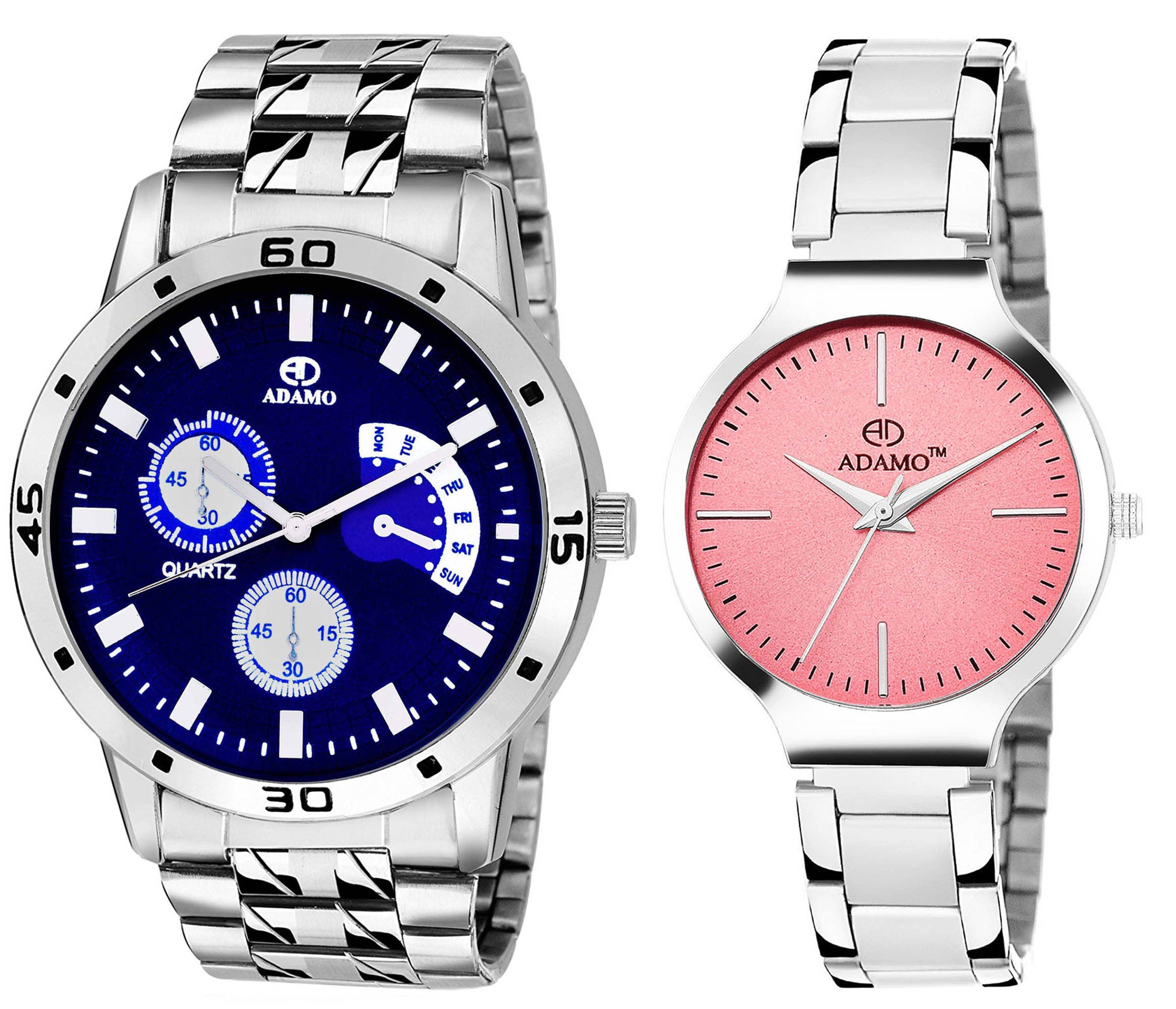ADAMO Designer Couple Combo Wrist Watch 108-816SM06 (B075Z3HWYS) Amazon Price History, Amazon Price Tracker