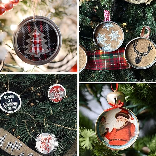 Miniatura 7 de 200 tapas para conservas de boca regular, tapas de tarro Mason de 2.77 pulgadas para enlatado, tapas doradas reutilizables a prueba de fugas,