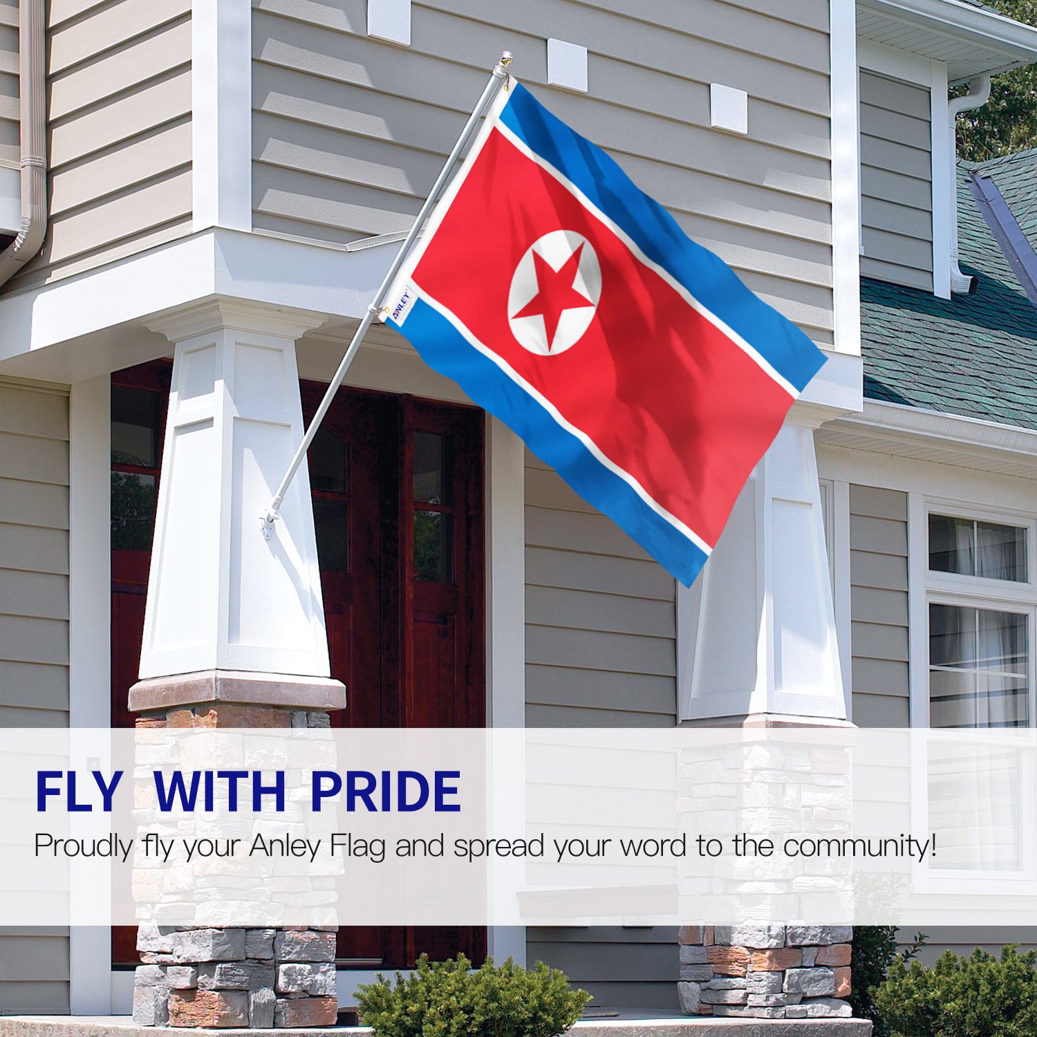 ANLEY Oregon State Flagge 3x5 Fuß – Aus Polyester, UV-beständig, Doppelt Genäht, Mit Messingösen, Für Windschwache Bereiche