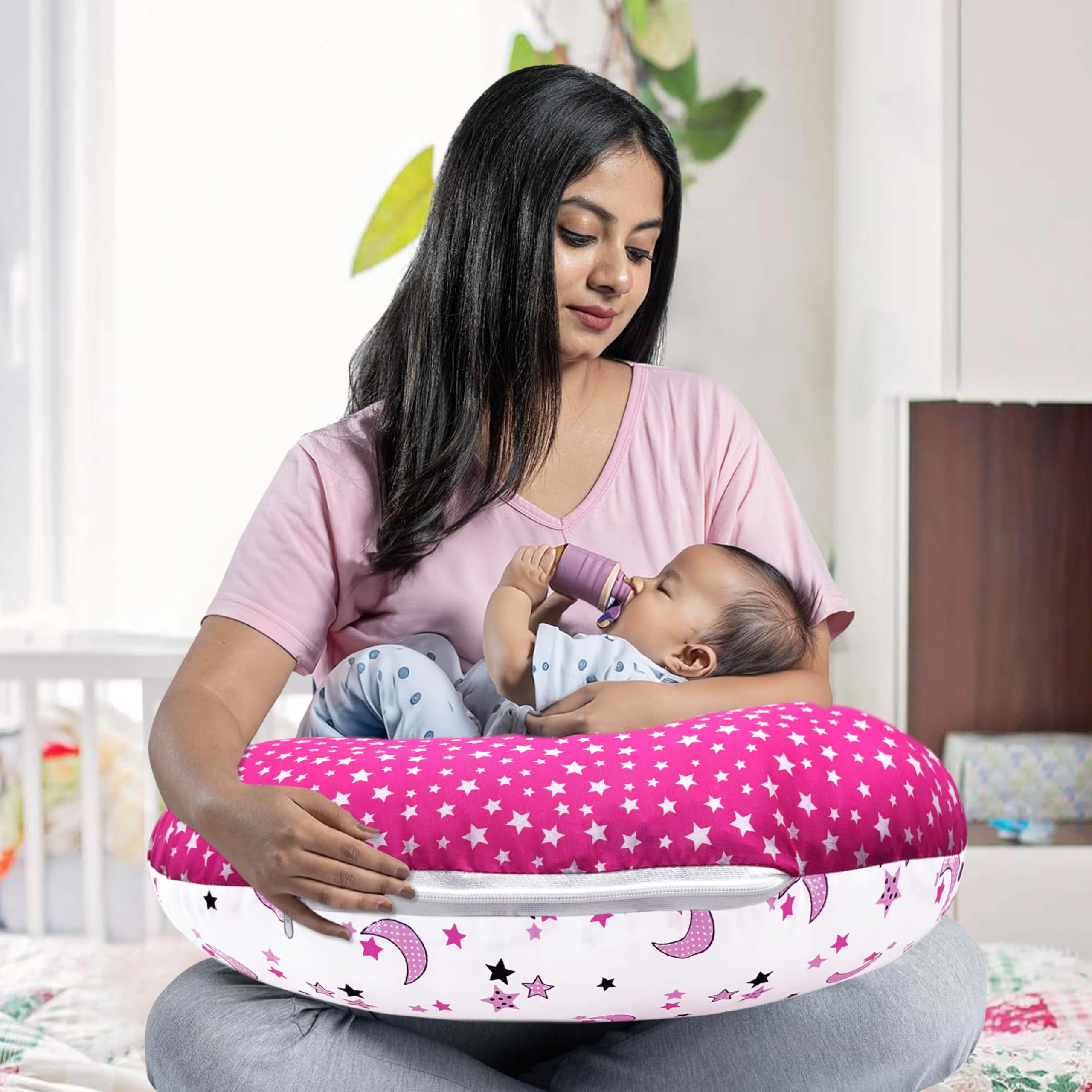 MOM & SON Adjustable Strap Baby Breast Feeding Pillow, Nursing Pillow, Maternity Feeding Pillow-image-28