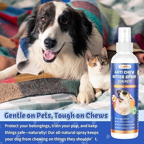 Miniatura 7 de 2 unidades de spray de manzana amarga para perros para dejar de masticar, sin masticar en aerosol para perros y gatos, protege muebles, zapatos,