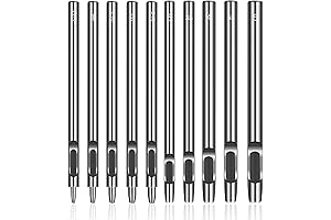 10Pcs Round Hollow Hole Punch Cutter - The Ultimate Leathercraft Essential