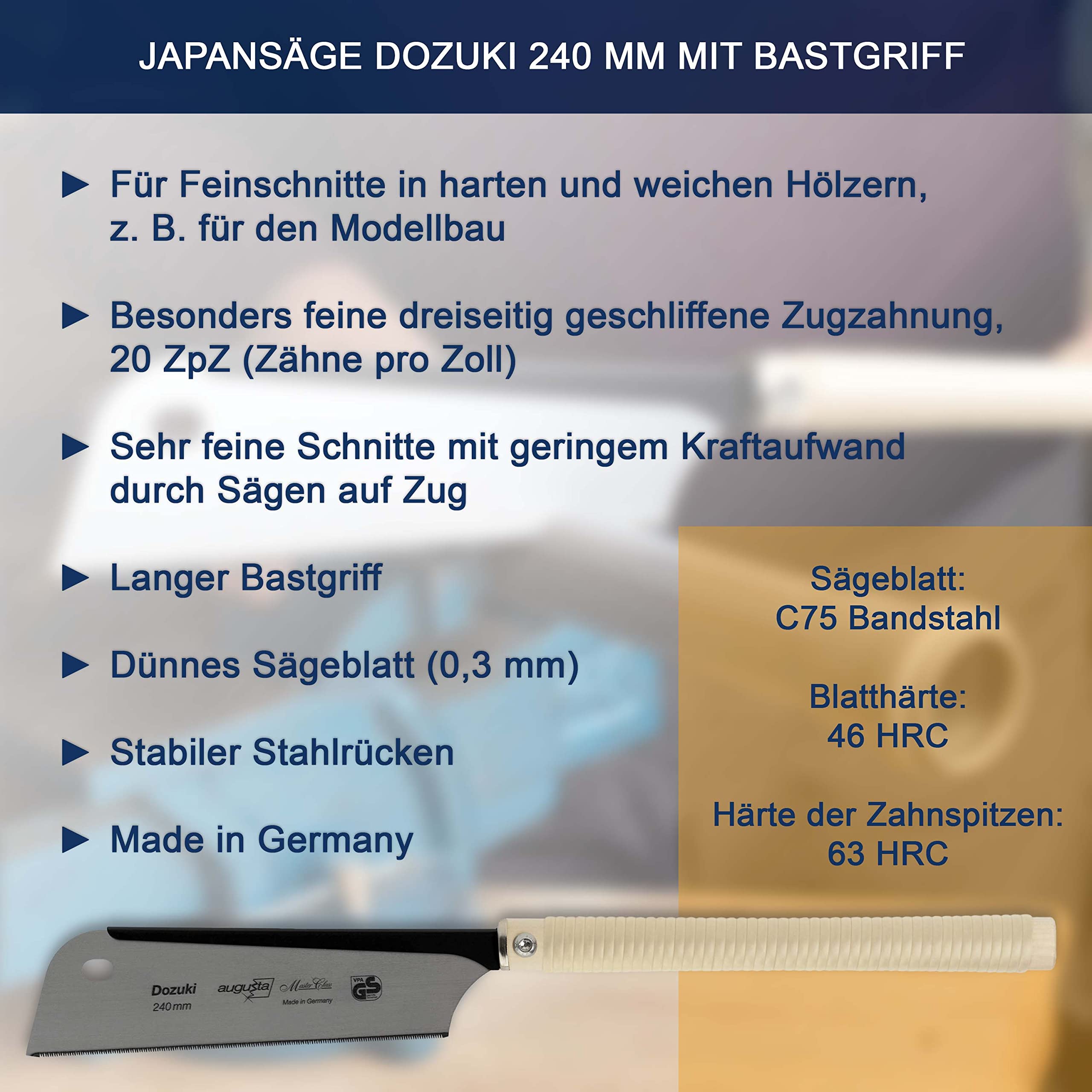 Vervangend Zaagblad voor Dozuki Super Hard Compact 180