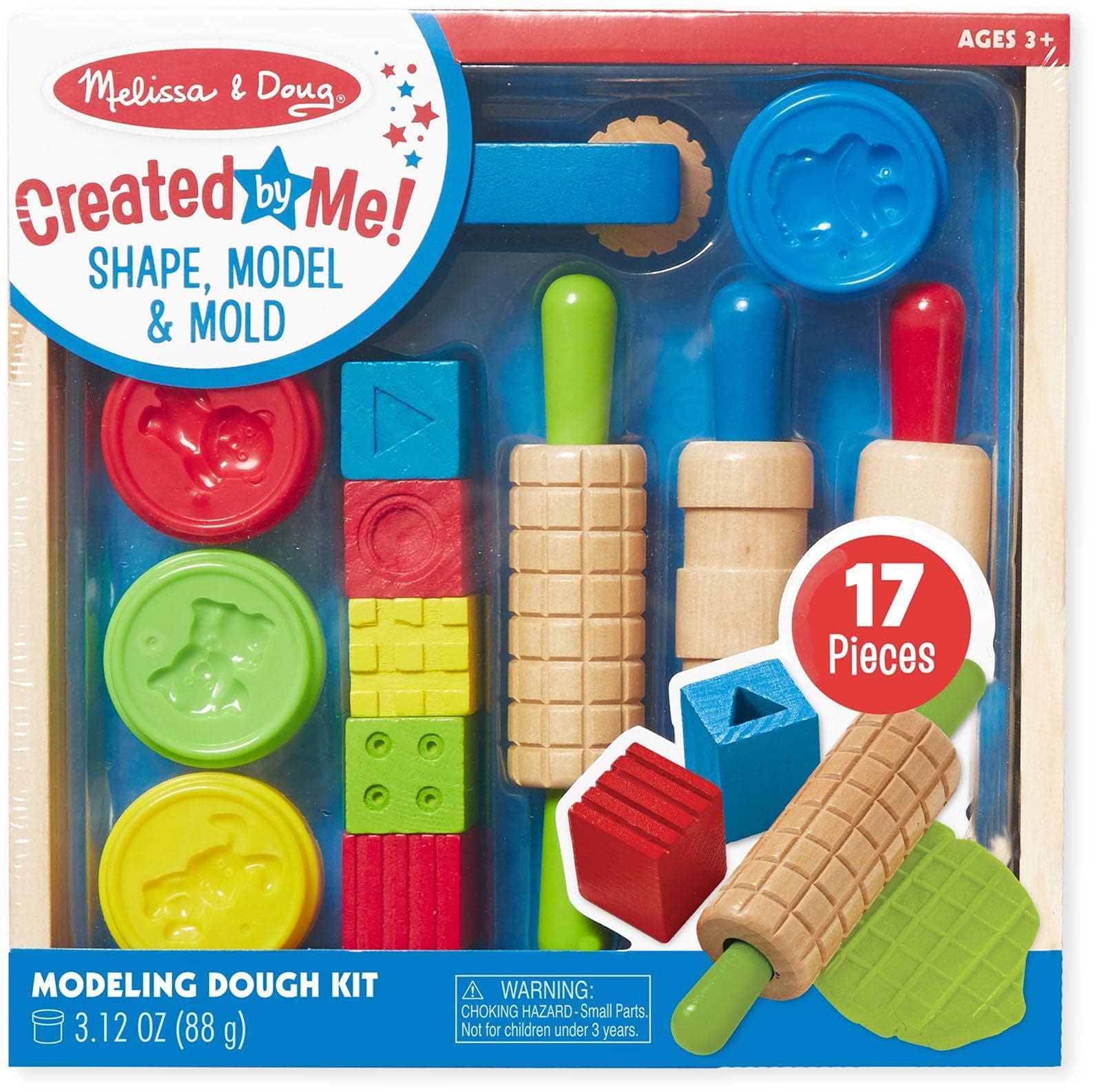 Melissa&Doug- 10165 Formen Juego de Actividades de Arcilla, modelar y moldear con 4 Botes de Masa de Modelado y Herramientas, Multicolor, Small (Melissa & Doug