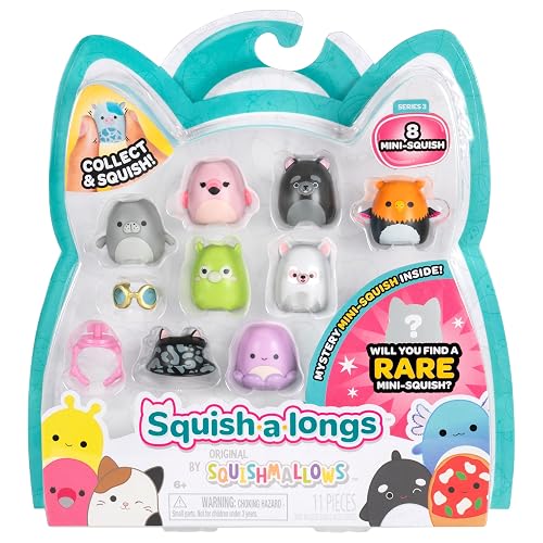 Squish-a-longs Mini-Squish - Paquete de 8 (Onda 3, Estilo 3)