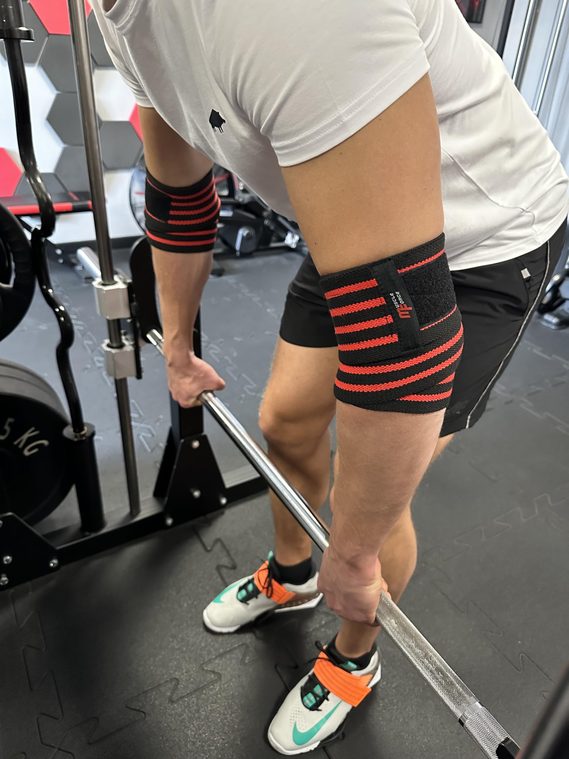 Gomitiere per Palestra, Powerlifting e Bodybuilding – Fasce Elastiche con Chiusura Regolabile – Supporto per la Stabilizzazione Articolare e la Prevenzione degli Infortuni – Set da 2