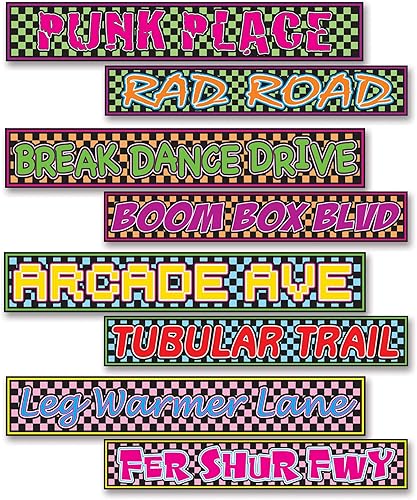 Miniatura 4 de Beistle Impresionante accesorio de fiesta de recortes de los años 80