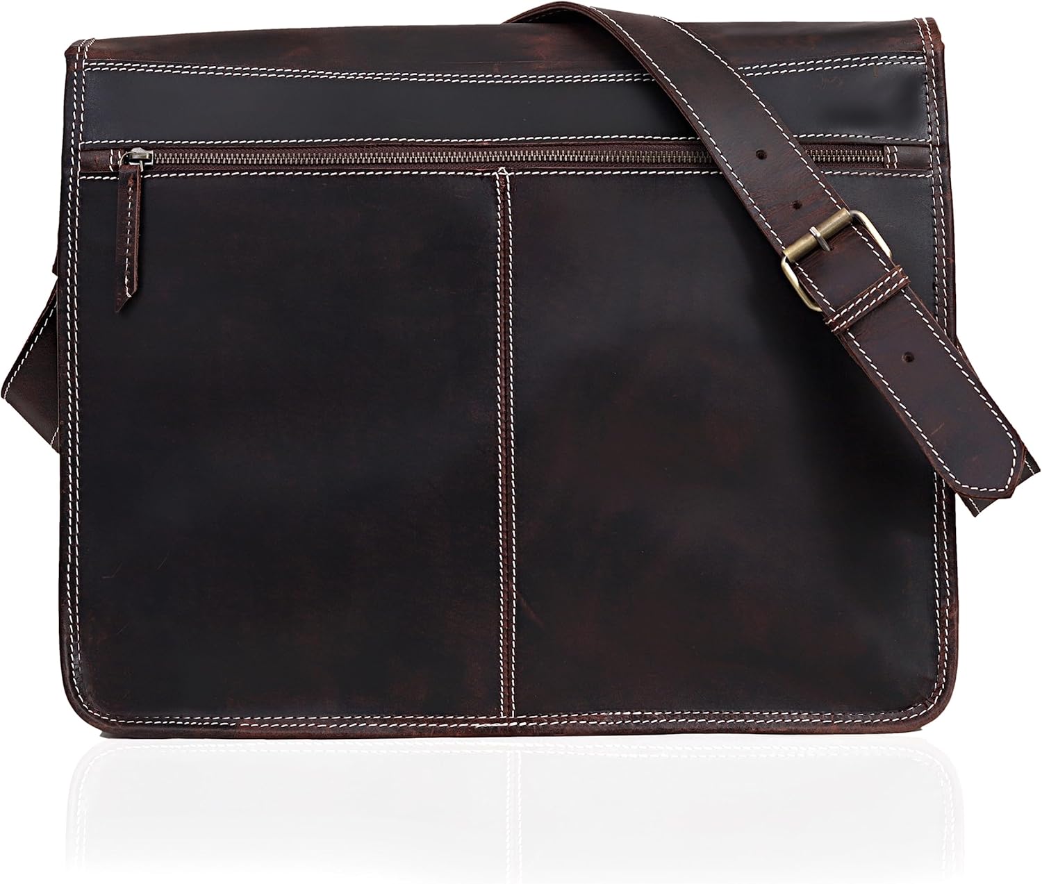 11 inch Small Crossbody Shoulder Genuine Leather iPad/Tablet Vintage Messenger Bag For 10.5 inch iPad Pro for Women & Men - Image 5