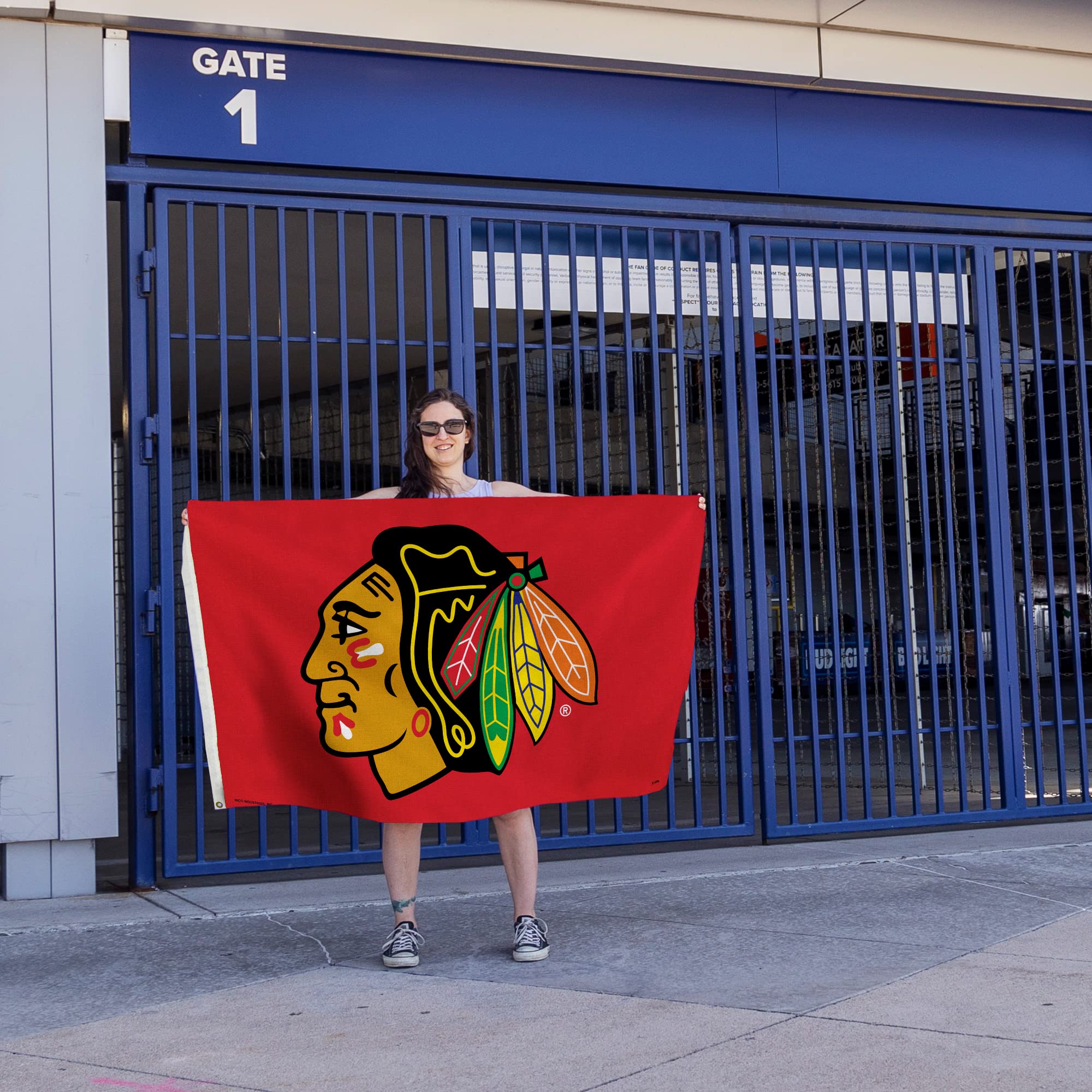 NHL Chicago Blackhawks 3 x 5 Drapeau