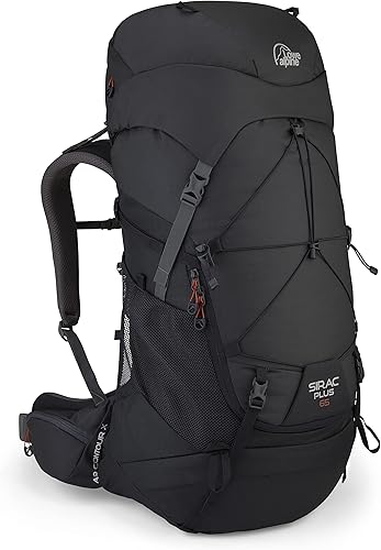 Lowe Alpine Sirac Plus - Paquete de trekking (65 litros), color ébano, L-XL, Ebany, Classic