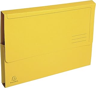 Subcarpeta cartulina con bolsa exacompta din a4 amarillo 290 gr