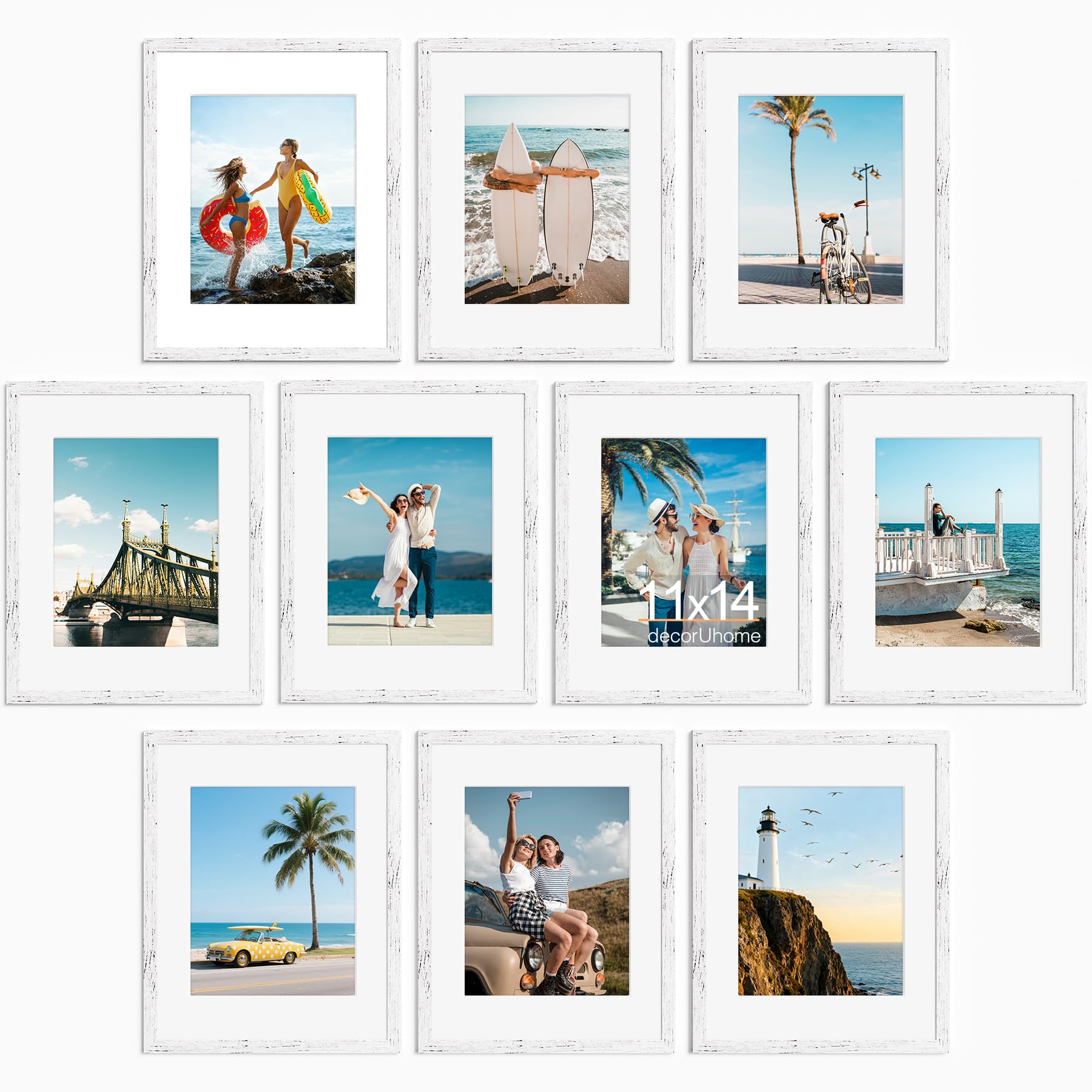 decorUhome 11x14 Picture Frame Set of 10 sold price at auction in Canada