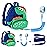 Accmor Toddler Harness Backpack Leash, Cute Dinosaur Backpacks with Anti Lost Wrist Link, Mini Child Leash Wristband Baby Protection for Walking, Keep Kids Close Tether Rein for Boys Aged 1-3 Years