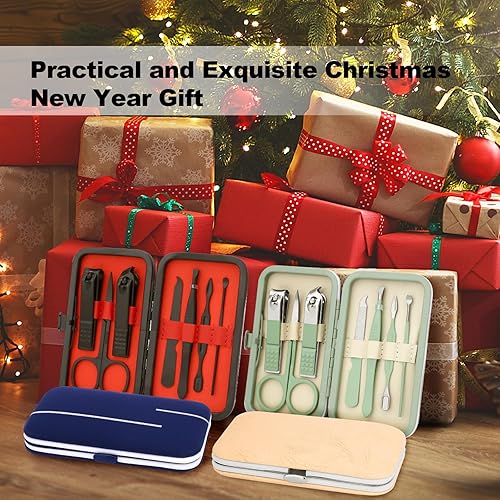 Miniatura 2 de Juego de manicura, juego de cuidado de uñas de acero inoxidable, profesional 7 en 1, herramienta de aseo para uñas encarnadas, kit de pedicura y