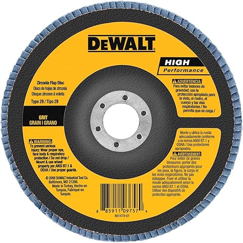 Miniatura 4 de DEWALT DW8381H 6 pulgadas x 5/8 pulgadas-11 60G Tipo 29 Hp disco de aleta