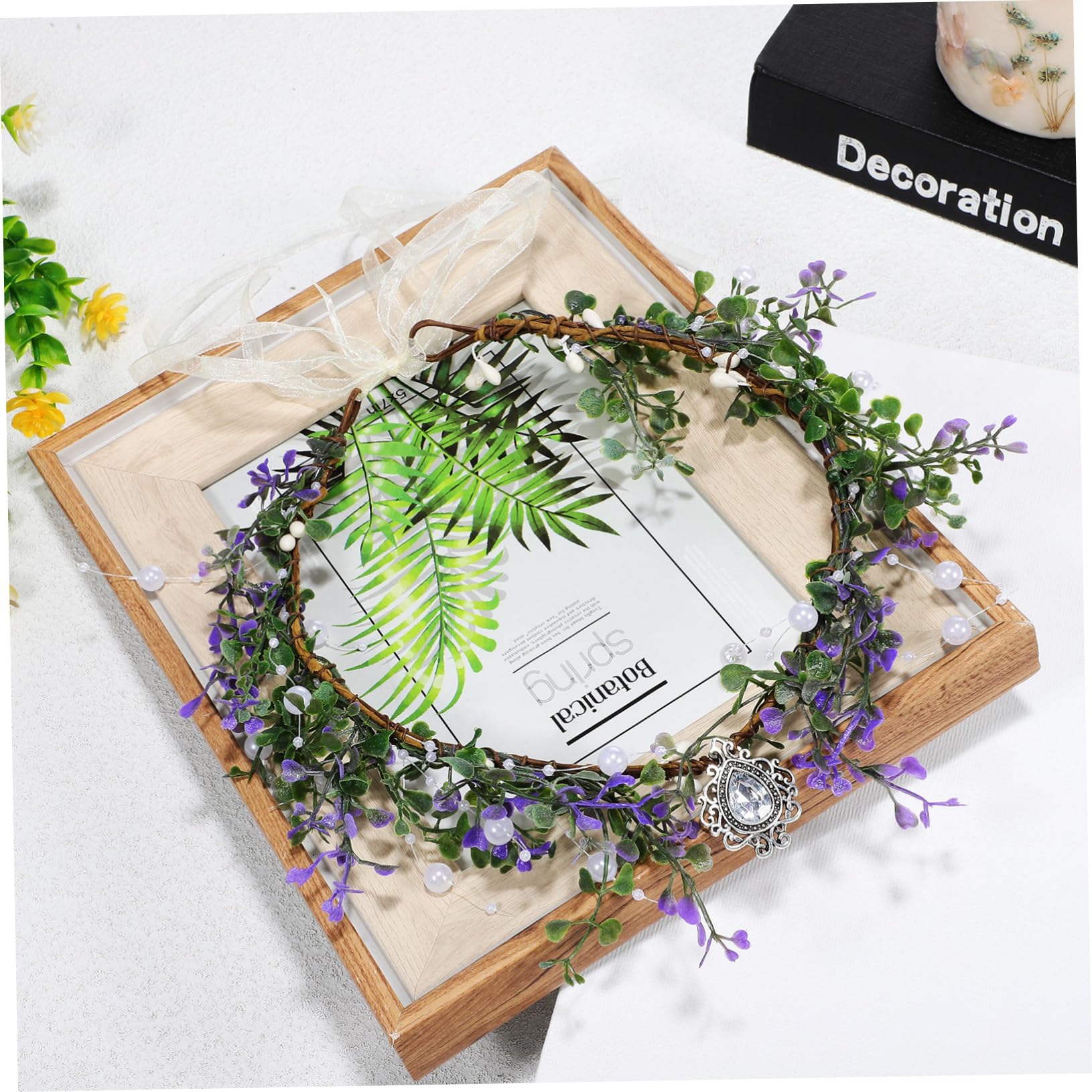 VALICLUD 8stücke Blumenkrone Stirnband Für Frauen Handgefertigte Haarschmuck-kopfbedeckung Mit Einzigartigem Strass Für Hochzeit Party Und Besondere Anlässe