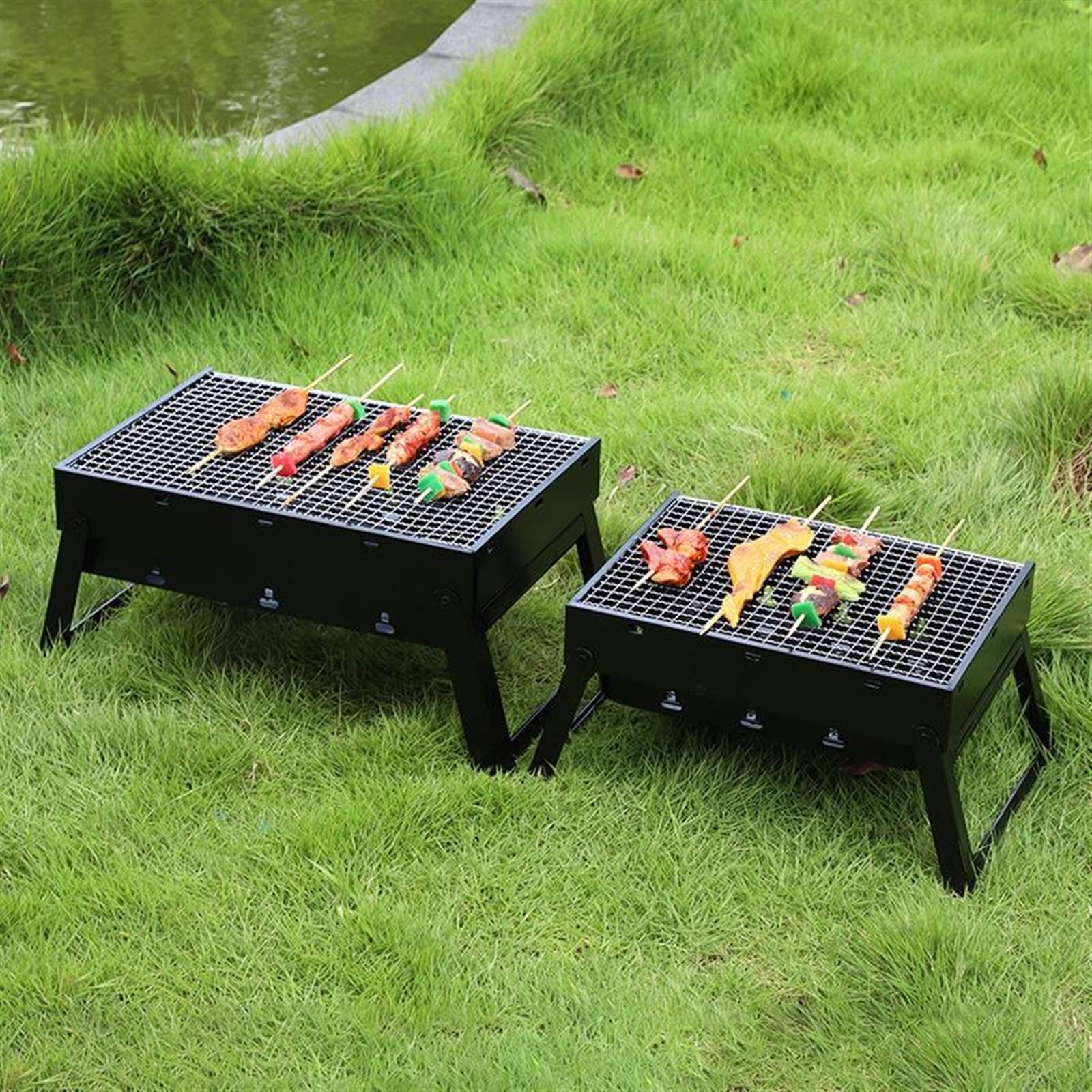 Grill Grill Grill Ogrodowy Węglowy Grill Patio Party Gotowanie Składane Piece Piknikowe Piec Grzewczy