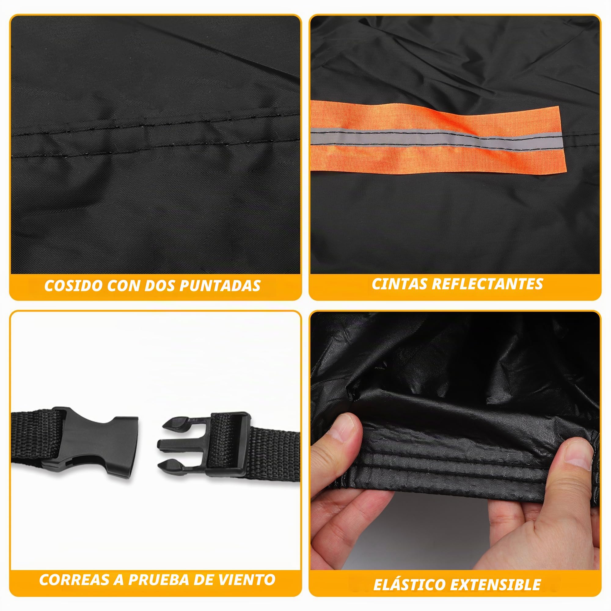 Funda De Coche Impermeable para Audi Q3 12-22 1Pc | Color Negro, Material 190T-Pu, Dimensiones 460X185X140Cm, Anti-Uv, Reflectante, Protección Exterior Completa