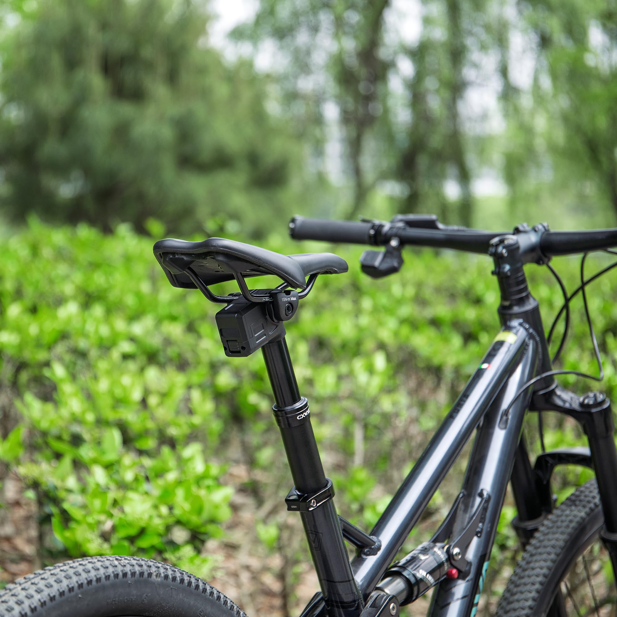 CXWXC Tige de selle abaissable sans fil 27,2 / 30,9 / 31,6 mm - 125 mm - Tige de selle avec télécommande pour VTT, gravel et vélos électriques