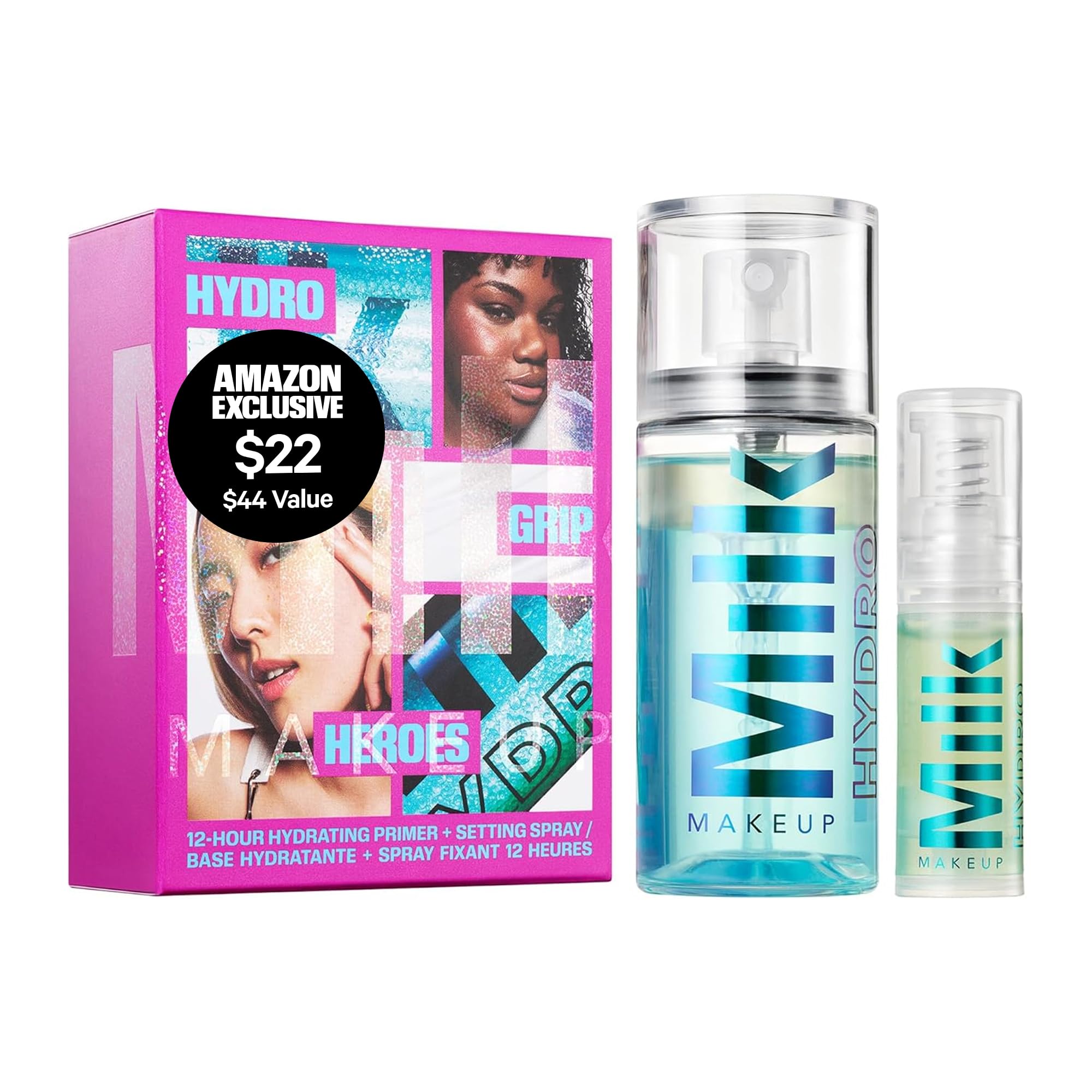 Milk Makeup Hydro Grip Heroes Gift Set, Mini Primer & Setting Spray
