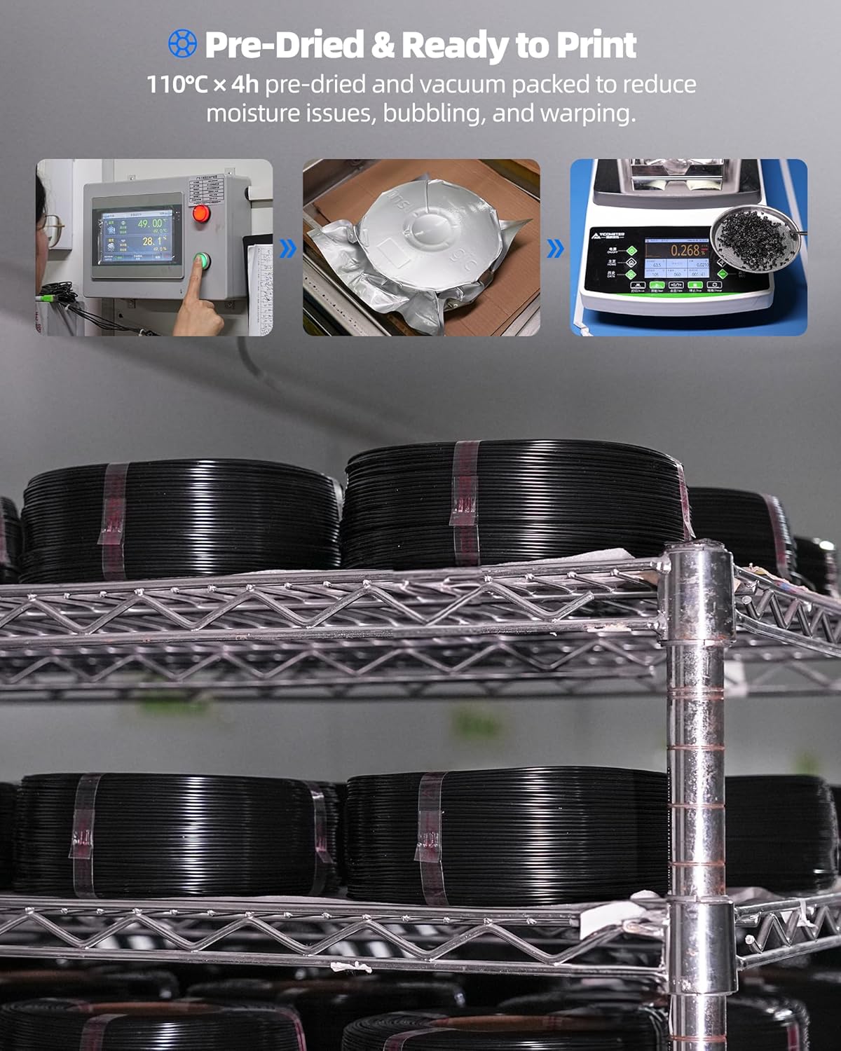 Inslogic PA6-GF25 Glass Fiber Reinforced Nylon Filament 1.75mm, 0.5kg Black Refill, High-Temp 3D Printing Material with 210°C HDT, Tough & Heat-Resistant, for Industrial FDM Printers