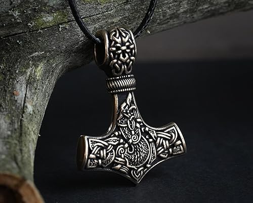 Miniatura 110 de Baldur Jewelry - Collar de martillo Thors Mjölnir - Colgante de martillo de Thor nórdico vikingo joyería vikingo - Collar Thor - Regalos Thor