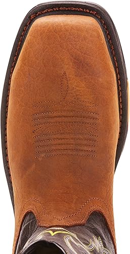 Miniatura 5 de Ariat WorkHog XT - Botas de trabajo para hombre con punta cuadrada ancha, impermeables, con punta de carbono, Marrón oscuro aceitadonegro