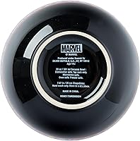 Vista 6 de Silver Buffalo Marvel Vengadores Iron Man, Capitán América, Spider-Man, Thor, Black Widow, Falcon, Hawkeye, Daredevil Tazón de Cerámica para Ramen