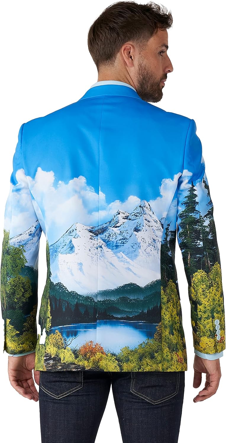 Opposuits Official Bob Ross Blazer for Men - Includes Stylish Jacket : Clothing, Shoes & Jewelry