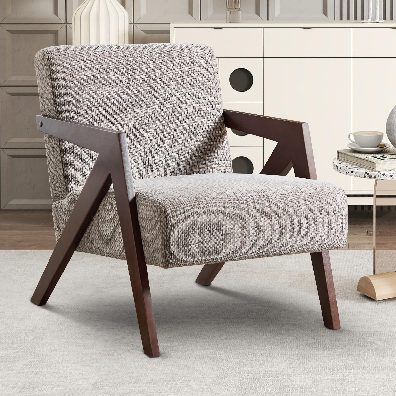 INZOY Mid Century Modern Accent Chair