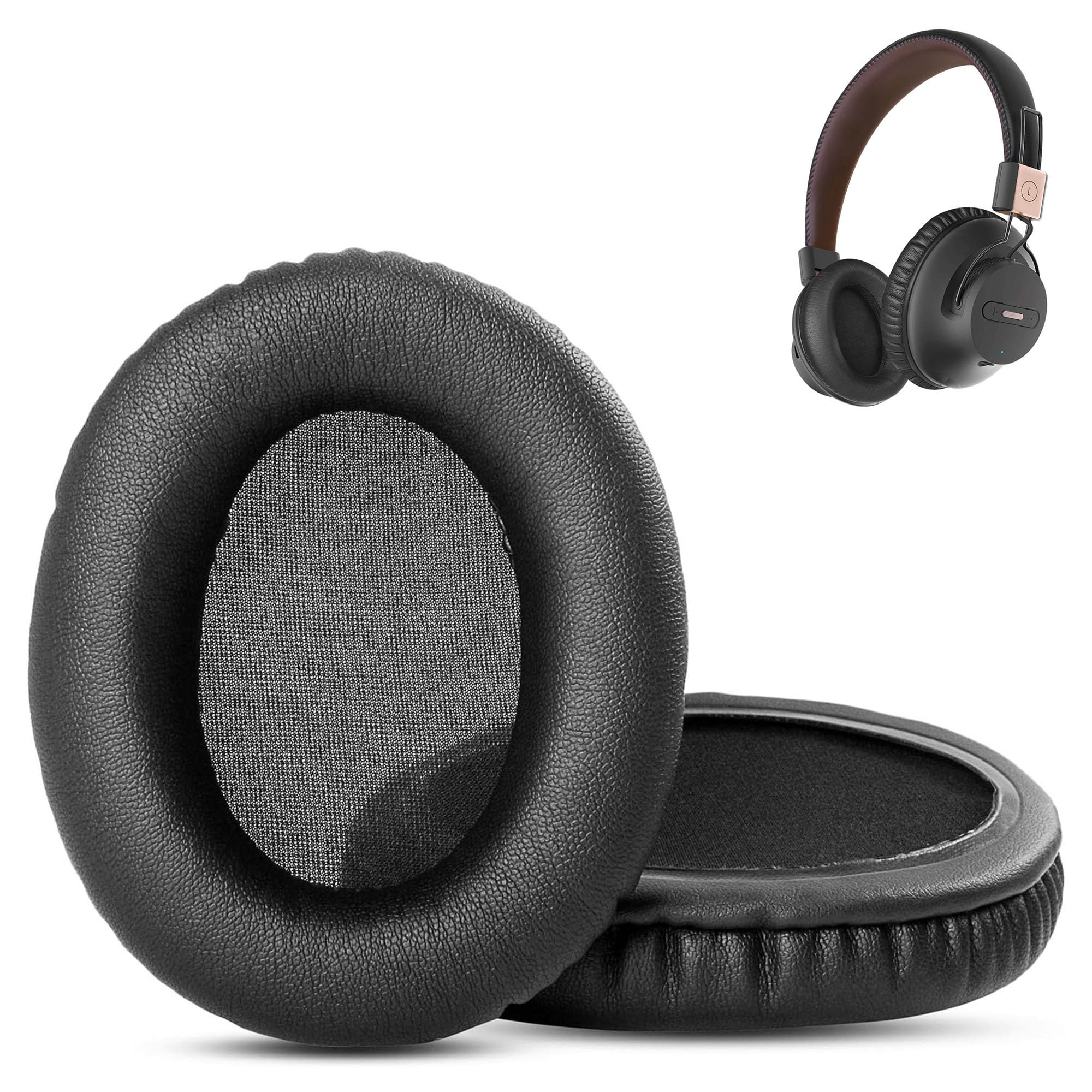 Auriculares Inalambricos Bluetooth Con Cable Almohadillas De