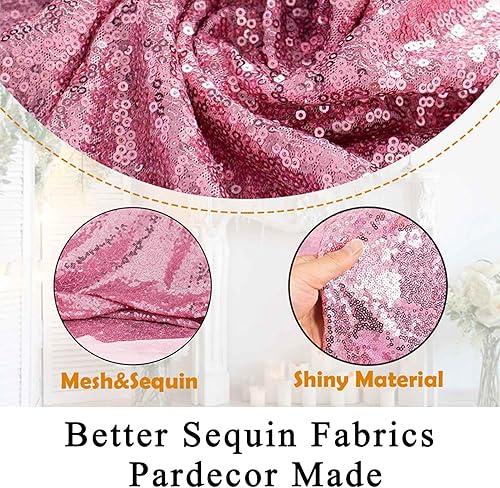 Vista 88 de Pardecor The Yard - Tela de malla con purpurina para coser, paño brillante (2 yardas, borgoña)