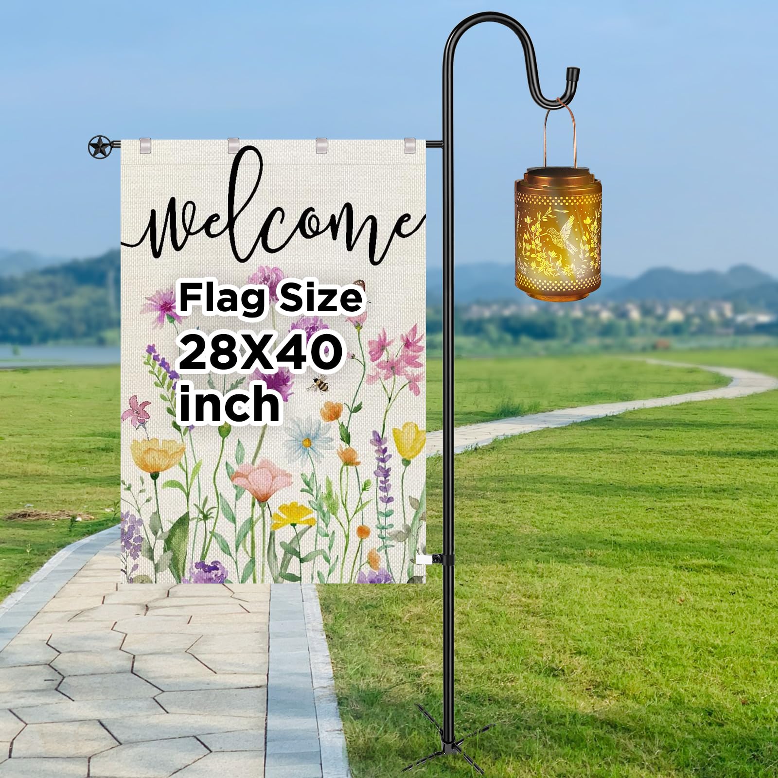 Amazon.com : Garden Flag Stand for Outdoor,Heavy Duty Garden Flag