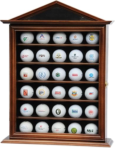 Miniatura 7 de sfDisplay.com,LLC. 30 Golf Ball Designer Vitrina Gabinete (Roble)
