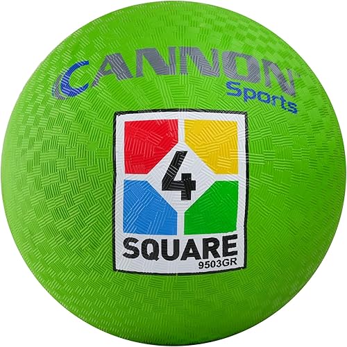 Cannon Sports 4 bolas cuadradas para niños de 8.5 pulgadas, para kickball, balonmano y balón de dodgeball