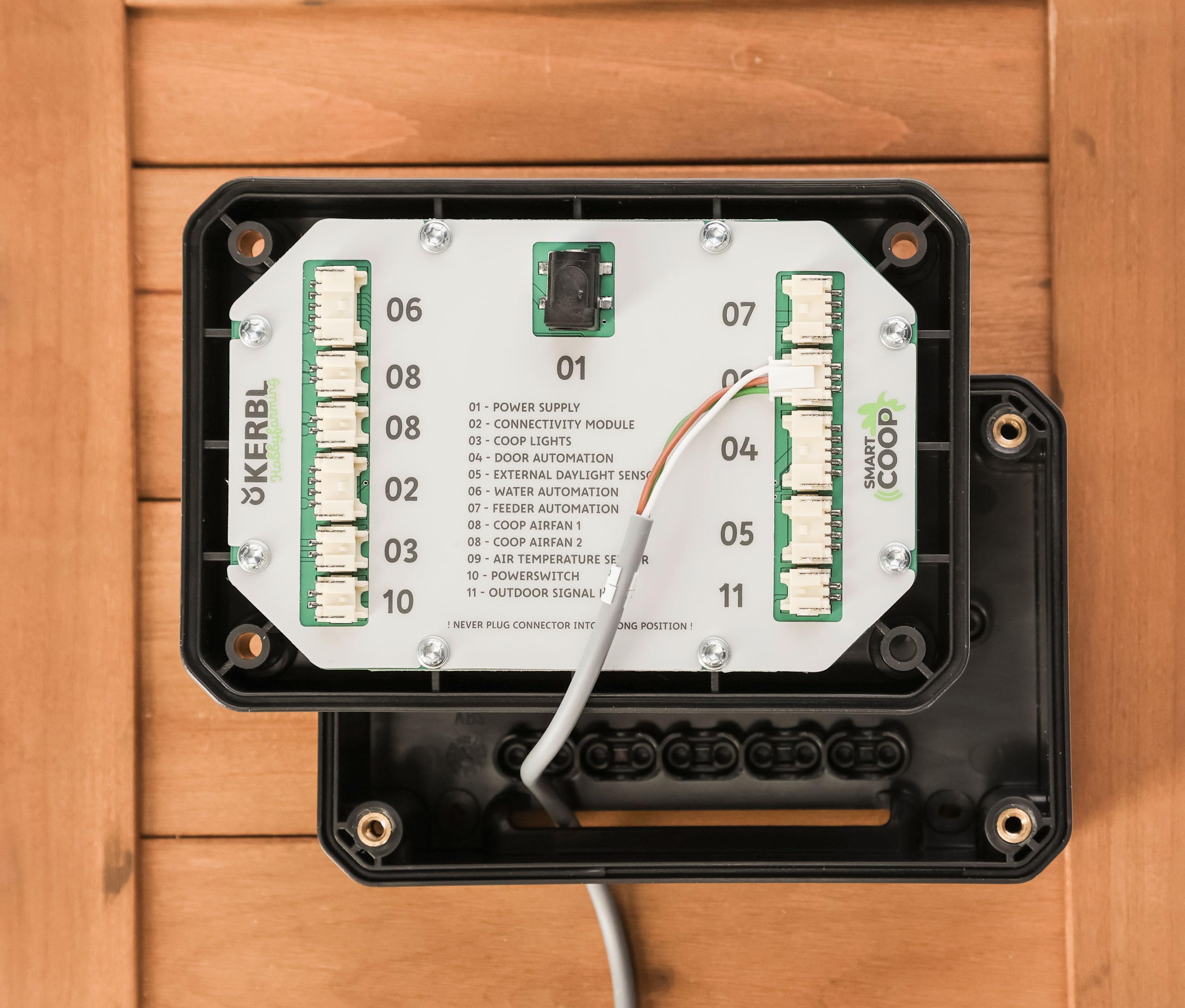 Kerbl Hobbyfarming SmartCoop Capteur de température d'air, capteur de température, Poules, câble de Connexion de 100 cm Inclus, fabriqué en Allemagne