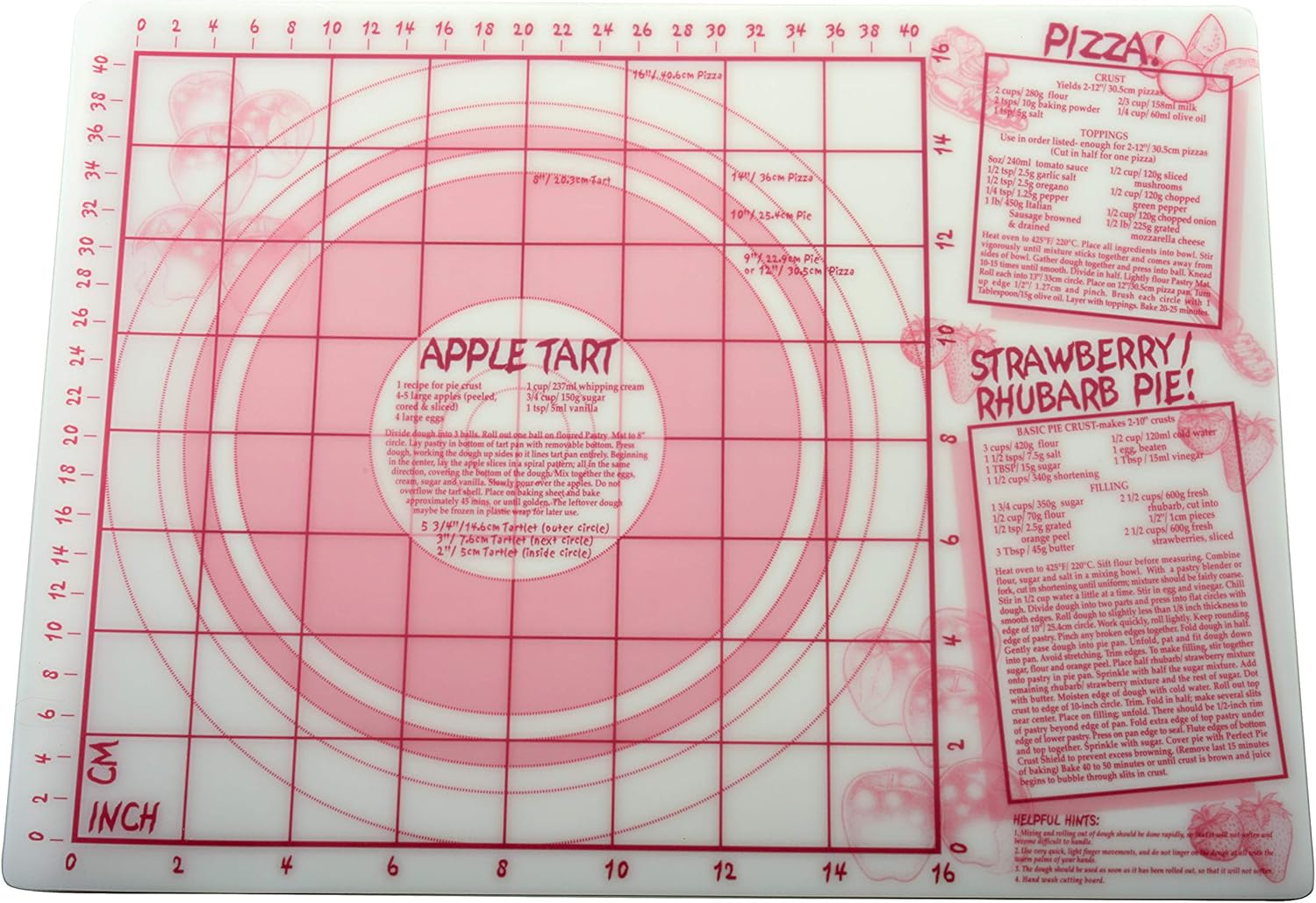 Norpro Jumbo Pastry/ Cutting Mat, White Amazon.co.uk Home & Kitchen