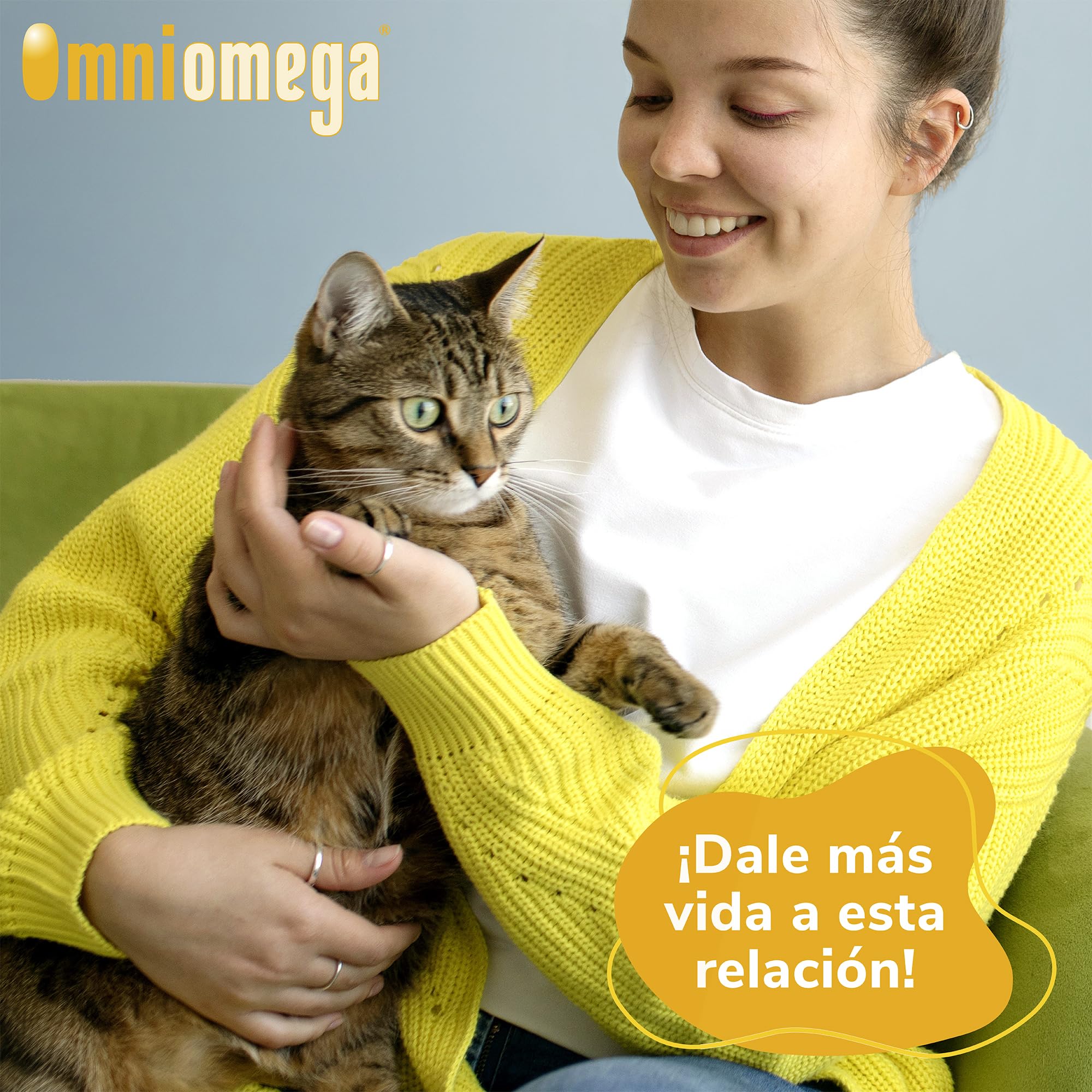Omniomega Hifarmax - Vitaminas para Perros y Gatos, Suplemento Omega 3 con Vitamina E | Suplementos Alimenticios para Perro y Gato | Omega 3 Perros | Complementos Alimenticios | 540 Pastillas
