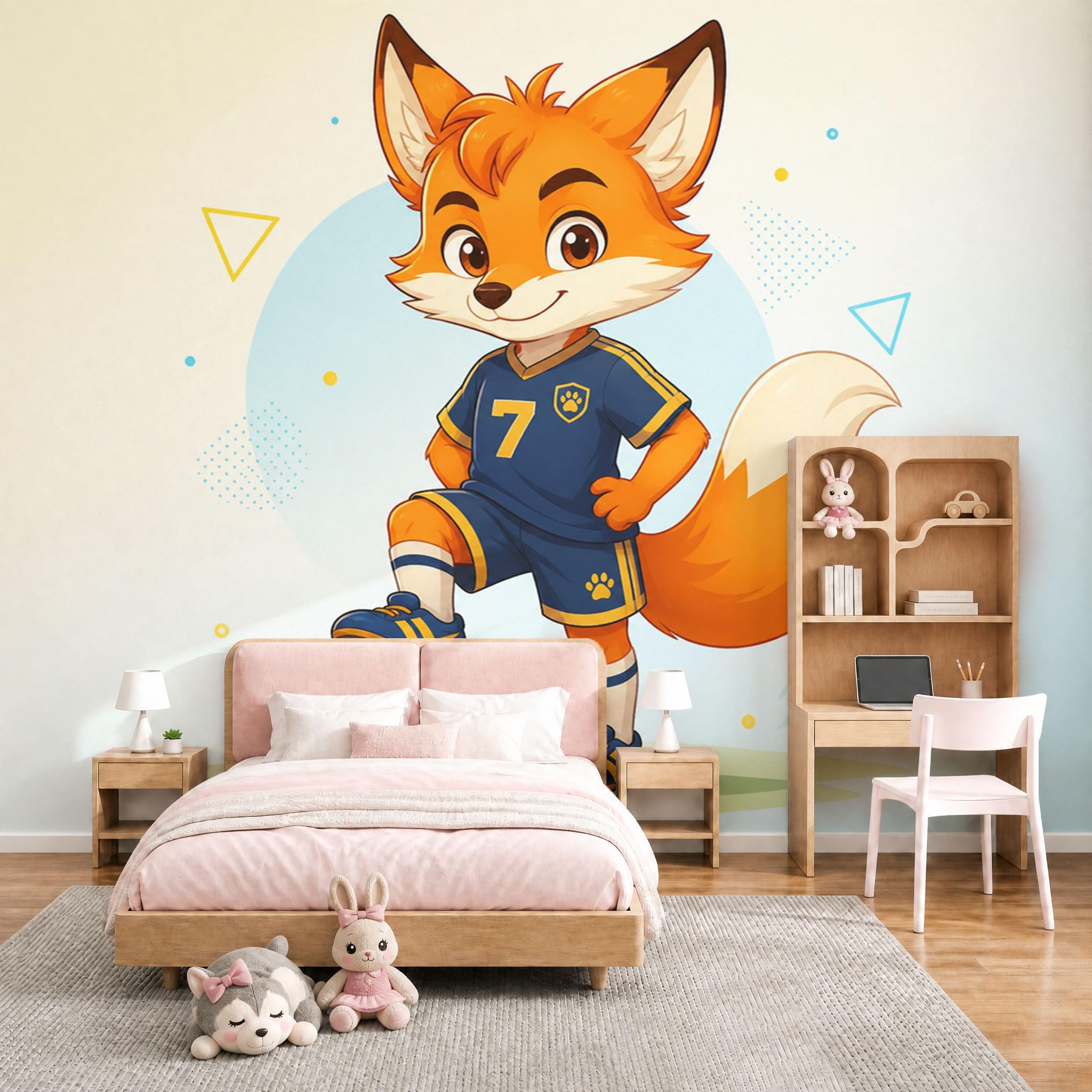 Papier peint géant panoramique football pour décorer facilement une chambre d'enfant