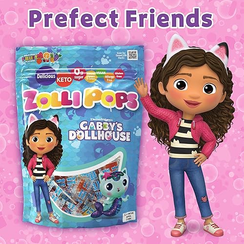 Vista 30 de Zollipops Clean Teeth - Paletas anticaries sin azúcar, con xilitol para una sonrisa saludable, ideal para niños diabéticos y dieta ceto, sabor