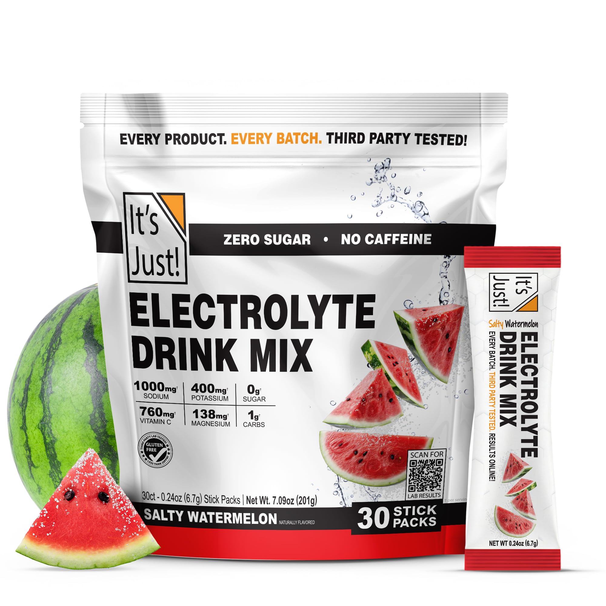 It's Just! - Electrolyte Drink Mix, 30 Count, Salty Unflavored — Amazon image 10