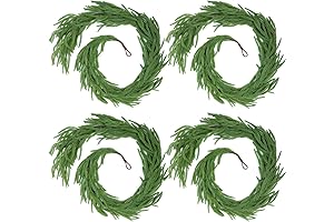 Hananona Artificial Garland for Christmas Decoration: Fresh & Elegant Norfolk Pine