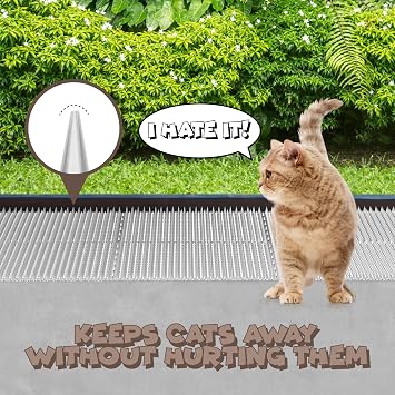 ohlela 16 Pack Upgraded Scat Mat for Cats - 16 x 13 Inch Cat Spikes with 1 Inch Spike is an Useful Cat Repellent Indoor & Outdoor Mat to Deter Pets. Dog Deterrent Indoor with 23sqft Area Coverage