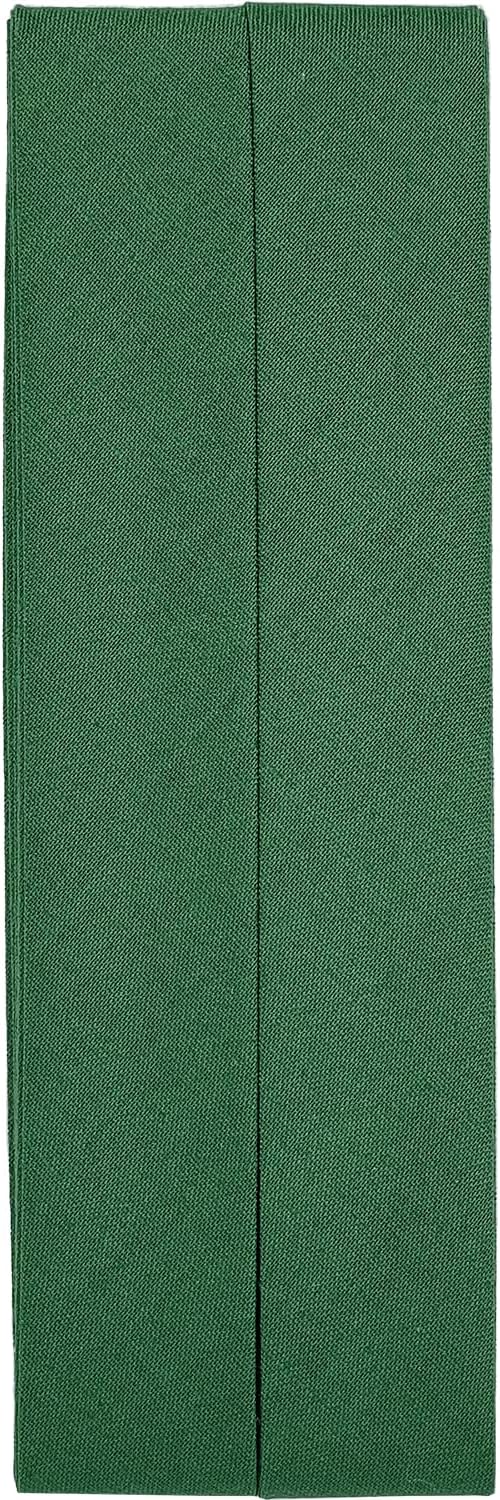 CAPTAIN88 CP25 Captain Hi Cotton Bias Tape, Double Folding, 0.8 inches (20 mm) Width x 8.9 ft (2.75 m) Roll, #243, Green