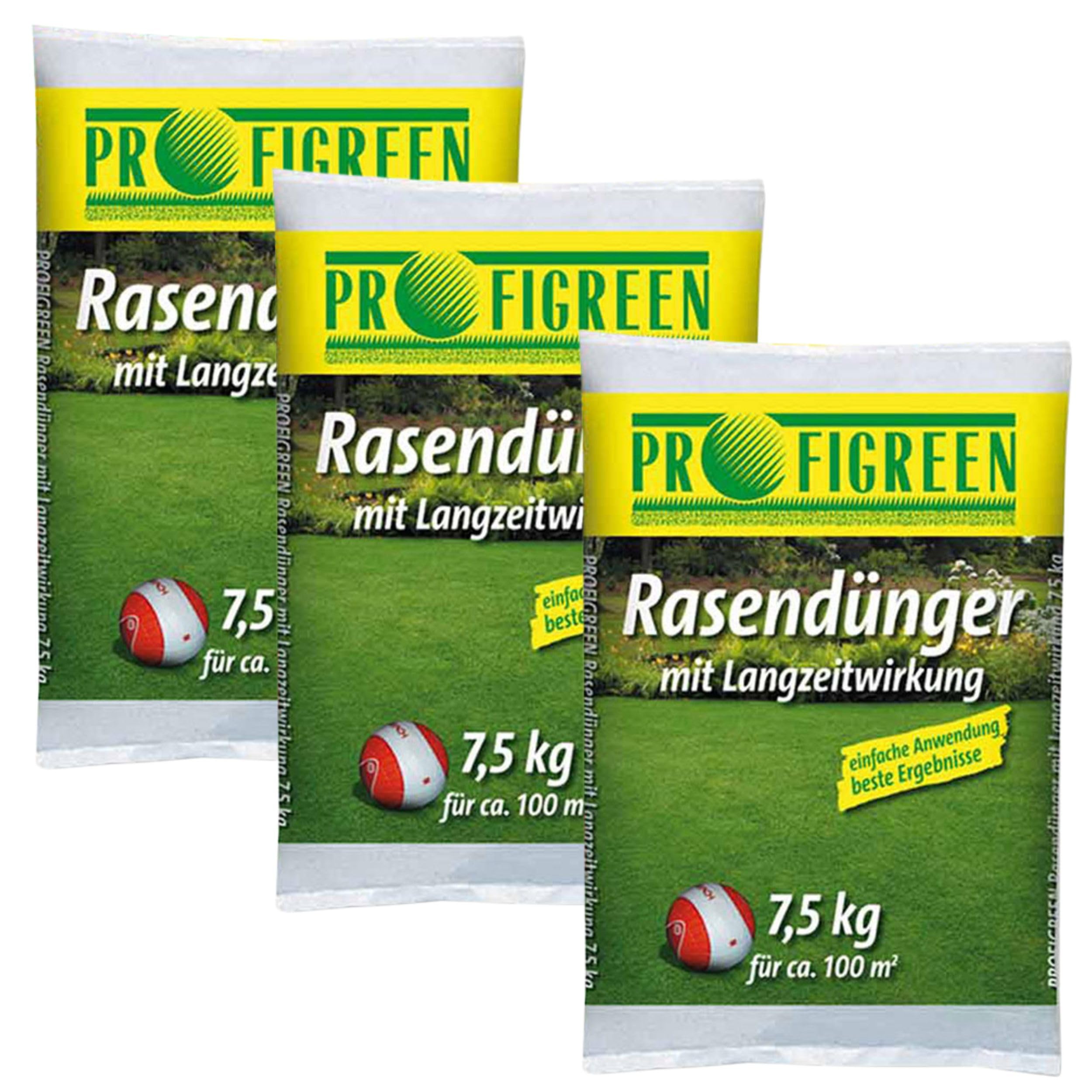 Rasendnger mit Langzeitwirkung 22,5kg (3 x 7,5 kg Sack) Dnger mit  optimaler Nhrstoffversorgung fr Rasen, Grnstreifen, Garten, NPK- Dnger  mineralisch organisch Langzeitdnger : Amazon.de: Garten