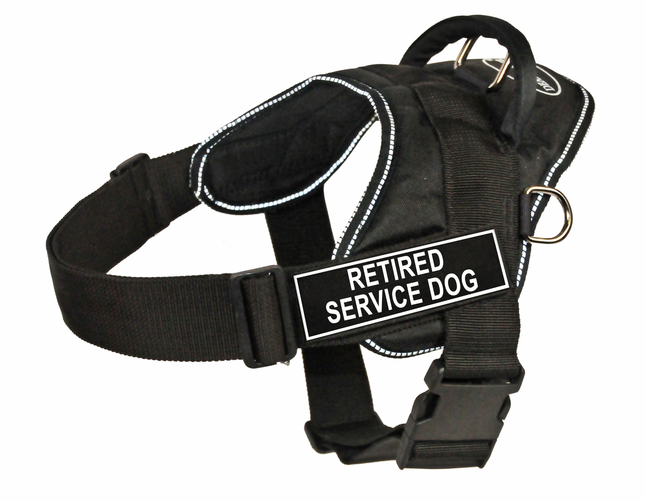 Harnais XXS pour animal domestique noir réfléchissant 45-55 cm
