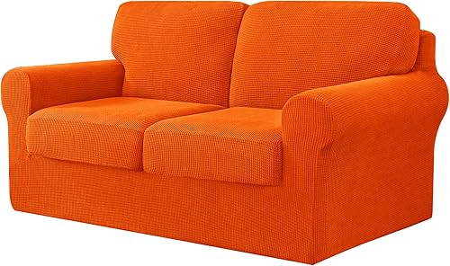 Miniatura 66 de CHUN YI Fundas de sofá de 7 piezas, fundas de sofá lavables, funda elástica para sofá de 3 cojines con respaldo y fundas de cojín separadas, Azul